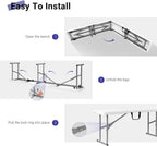 Byliable Folding Bench 6ft,Portable Plastic Bench Seat with Handle,White | Heavy Duty HDPE,Powder-Coated Steel Legs,Strong Weight Support,Indoor Outdoor for Parties,Gatherings,Dining,Camping,Events