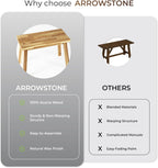 ARROWSTONE Solid Wood Bench for Entryway, Make Up Bench, Bed Bench, Dining, Plant Stand - Wooden Bench Indoor (26 inches)