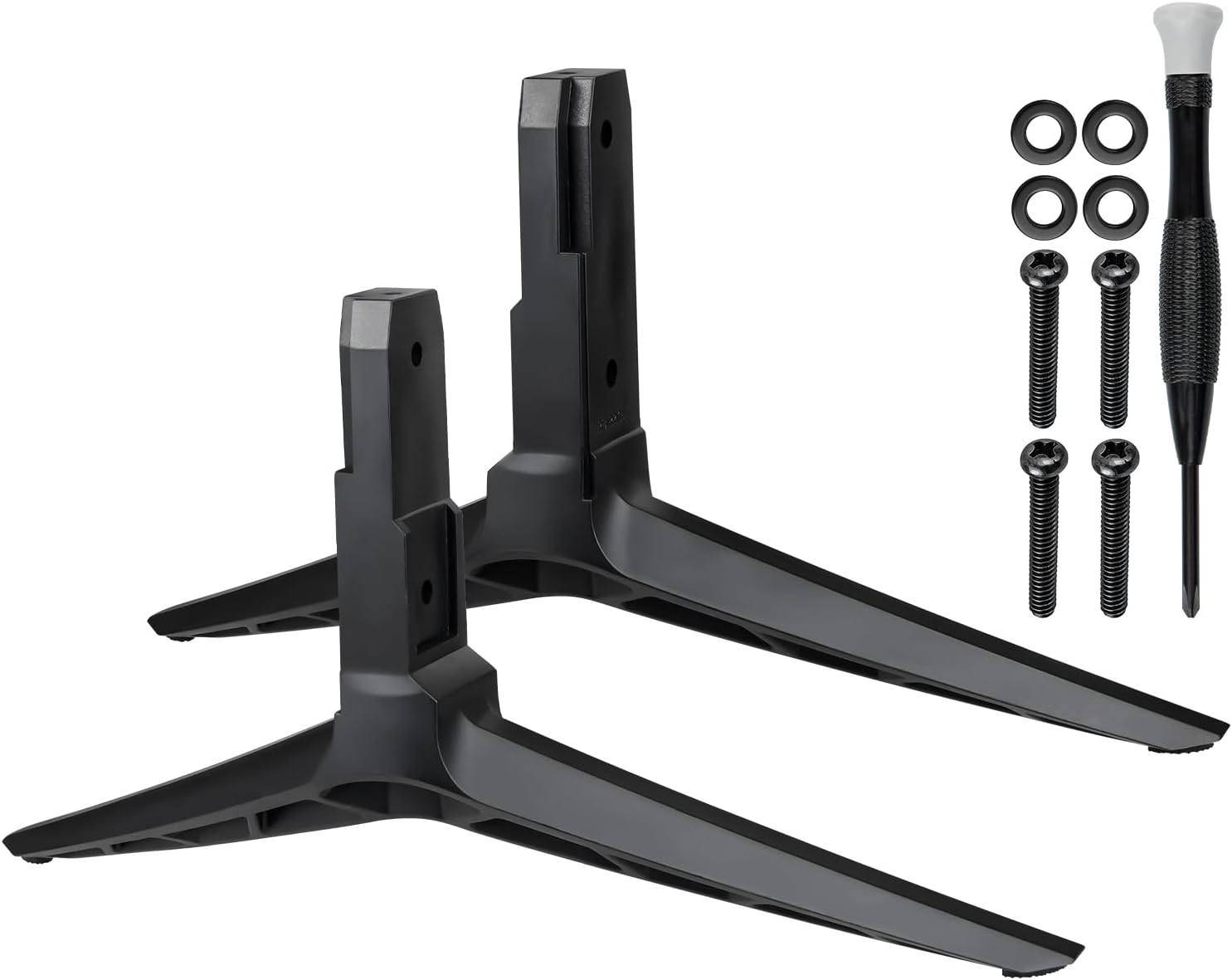 TV Stand Legs for Vizio D50X-G9/V505-G9/V505-H9/M506X-H9 (Black) | Easy VESA Tabletop Mount, Anti-Wobble Design, Includes All Screws