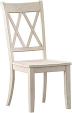 Inspire Q Eleanor X Back Wood Dining Chair (Set of 2) by Classic Dining Chairs Antique White Wood