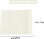 Crepe Paper Roll (17Inch x 8.2Ft/2Rolls), Heavy Papel Crepe Set Multi-Color, Crepe Paper for Birthday Wedding Party Decoration DIY Craft (White cream1)