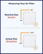 Filter King 16x36x2 Air Filter | 4-PACK | MERV 8 HVAC Pleated A/C Furnace Filters | MADE IN USA | Actual Size: 15.5 x 35.5 x 1.75"