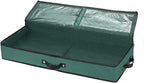 Wrapping Paper Storage Container | Under Bed Gift Wrap Organizer for 30 Inch Rolls | 31”x13.5”x4.5” | 600D Oxford Material | Box Holder with Pockets for Ribbon, Bows, and Accessories (Green)