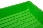 SUNPACK 10" x 20" Mega Plastic Seed Starting Tray, Green, 2.5" (Pack of 10) - No Drainage Holes, Ideal for Greenhouses or Indoor Gardening - Made of Thick, Strong Plastic