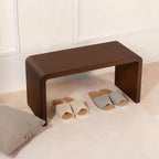 C-Shaped Side Table, Solid Wood End Table for Couch Sofa and Bed, Wooden C Tables for Living Room Bedroom, Small Snack Tray Table for Space Saving (1, 24.4" H-Natural)