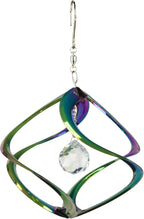 Red Carpet Studios The Original Helix Cosmix Wind Spinner Indoor/Outdoor 3-Dimensonal Garden Decor, 11-Inch, Rainbow - Crystal