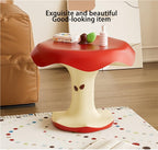 Cute Apple-Shaped Accent Table, Resin Fruit-Shape Side Tables, Small End Table Living Room, Sofa, or Reading Corner