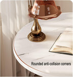 Sofa Side Table, Small Table, Side Cabinet, Small Coffee Table, Bedside Bedside Table, Small Round Table, Storage Rack, Rounded Corner Table (Color : Black), 32454