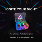 LED Wine Bottle Servicer Stand Champagne LED Display Box Rechargeable, Luminous Presenter for Nightclub, Bar, Party, Wedding, Tabletop Display（Capacity:3 Bottles 750ml）