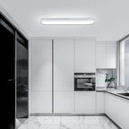 37.4" Metal LED Ceiling Light,Slim, Edge Lit - 55W Full Spectrum Linear Ceiling Lamps,6500K Cool White Modern Ultra Thin Low Profile Light Fixture for Kitchen, Garage Home & Office Hallway