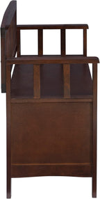 Linon Home Dcor Linon Home Decor Cynthia Storage Bench, 50"w x 17.25"d x 32"h, Walnut