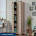 Sauder HomePlus Two Door Storage Cabinet/Pantry Cabinet, Pacific Maple Finish