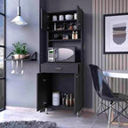 Pantry,Buffet Kitchen Sideboard,Two Door Cabinets,One Drawer,Four Adjustable Metal Legs,for Living Room,Dining Room,Kitchen