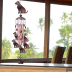 36 Inch Dogs Wind Chimes Outdoor/Indoor Decor - Metal Dog Musical Wind Bells, Mobile Romantic Dog Wind Catcher, Outdoor Dogs Wind Chimes Gifts for Mom, Home, Balcony, Trees, Festival Garden Decoration
