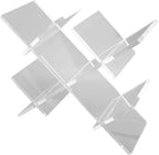 Countertop Wine Rack, 5 Bottle Wine Holder Stand with Transparent Acrylic Tabletop Storage for Home Kitchen Bar