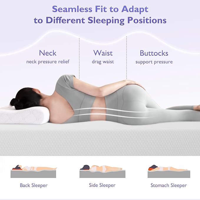 FDW 12 inch Gel Memory Foam Mattress Medium Firm Mattresses for Cool Sleep Relieving Pressure Relief CertiPUR-US Certified Mattress in a Box,Twin XL