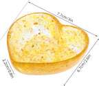 Candle Holder Decorative Bowl Heart Shaped Resin and Crystal with Sturdy Build and Unique Texture, Versatile Usage Natural Candle Decor Accent for Bedroom and Office