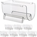 SHINEOFI 8Pcs Stackable Acrylic Wine Bottle Holder Wine Storage Rack Single Liquor Bottle Shelf Stable Design for Home Bar Countertop Display