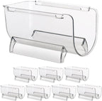 SHINEOFI 8Pcs Stackable Acrylic Wine Bottle Holder Wine Storage Rack Single Liquor Bottle Shelf Stable Design for Home Bar Countertop Display