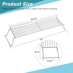 Criditpid Grill Replacement Parts for Weber Genesis 300 Series, 7620 Flavorizer Bars, 7622 Heat Deflector, 7528 Grates & 65054 Warming Rack Kit for Weber 310 S310 E320 E330 S330 EP310 Grill