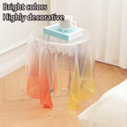 Acrylic Side Table and Nightstand, Clear Coffee Table, End Table,Transparent Home Decoration, Suitable for Living Rooms, Bedrooms, Small Spaces(19.7 * 22.8in)