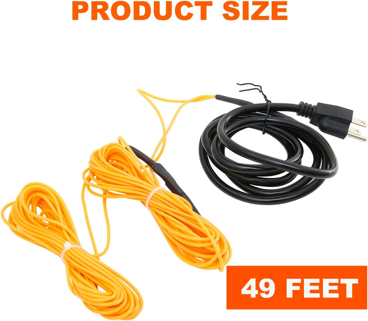 Soil Heating Cable 49 Ft Electric Soil Warming Cable Greenhouse Plant Soil Heater Cable Keep Soil Warm for Soil, Garden, Cold Frame