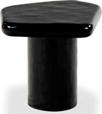 SAFAVIEH Couture Collection - Rhianna Black Concrete Accent Table, Sculptural Side Table, Modern Design (SFV2608B)