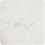 Kate and Laurel Quinley Modern Square Marble Drink Table, 10 x 10 x 22, White Marble and Gray Gunmetal, Contemporary Marble Pedestal Table for Use as Living Room Plant Stand or Bedroom Mini Table