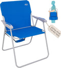#WEJOY Folding Beach Chair for Adults, Lightweight Beach Chair with Shoulder Straps, High Back Camping Chairs with Hard Armrest, Supports 300lbs for Outdoor Lawn Concert