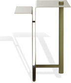 SAFAVIEH Couture Collection - Aldwyn Olive Green Metal Accent Table, Modern Fully Assembled Side Table (SFV6803B)