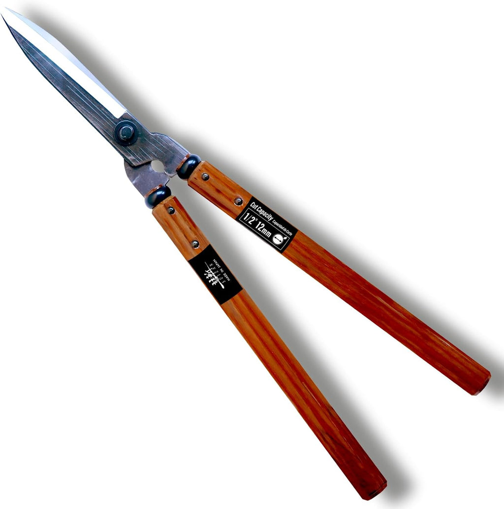 SUIZAN Hedge Shears 21.3" - Professional Japanese Garden Clippers for Precise Trimming Gardening Tools