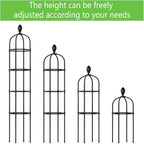2 Pack 6Ft Tall Garden Obelisk Trellis for Climbing Plants Outdoor, Rustproof Plant Trellis Garden Tower Trellis for Potted Plant Climbing, Flowers Vegetable Cucumber Trellis