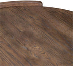 Pemberly Row 3 Piece Round Cocktail and End Table Set, Brown Oak Finish, Rubberwood and Oak Veneer, Basketweave Design, Compact Living Room Furniture Set, Includes Round Coffee Table and 2 End Tables