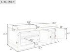 SOFTSEA 42.7" Shoe Bench with Padded Seat Cushion, 2-Tier Entryway Bench with 4 White Doors and Adjustable Shelves, Shoe Cabinet for Entryway, Bedroom, Living Room, White