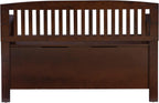 Linon Home Dcor Linon Home Decor Cynthia Storage Bench, 50"w x 17.25"d x 32"h, Walnut