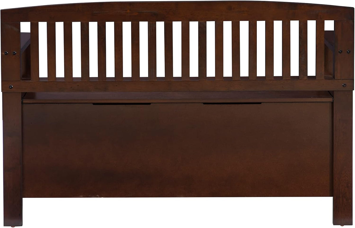 Linon Home Dcor Linon Home Decor Cynthia Storage Bench, 50"w x 17.25"d x 32"h, Walnut
