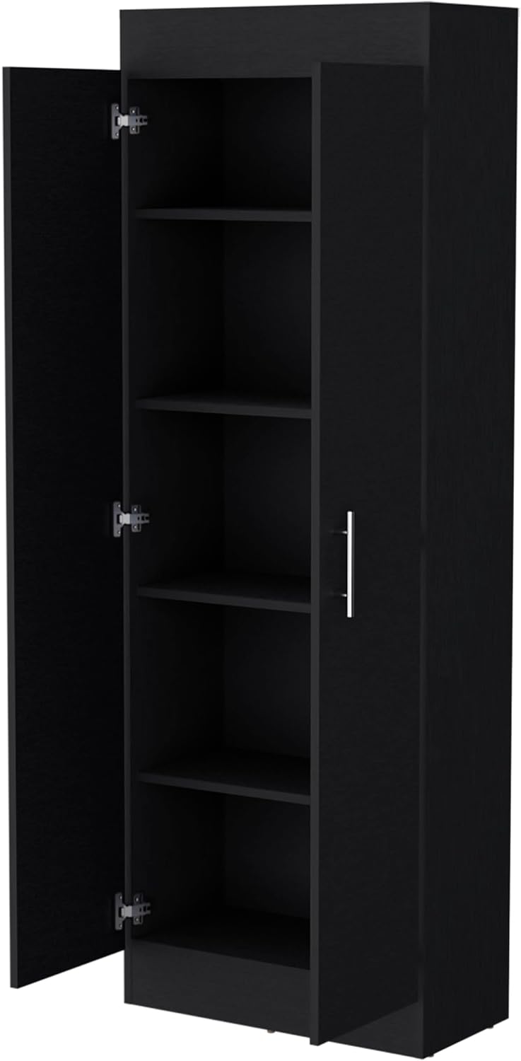 Pantry Cabinet with Sleek 5-Shelf Storage