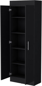 Pantry Cabinet with Sleek 5-Shelf Storage