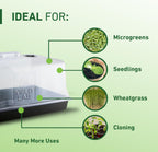7 Inch Propagation Dome - 100 Pack Humidity Vented Domes – Plant Growing Dome for Seedling, Germination, Soil & Hydroponic Horticulture