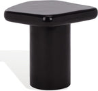 SAFAVIEH Couture Collection - Rhianna Black Concrete Accent Table, Sculptural Side Table, Modern Design (SFV2608B)