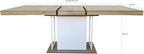 78.74"-62.99" Extendable Rectangle Dining Table for 6-10 Person,White Pedestal Base for Kitchen Meeting Room Small Space,Easy Assembly,Oak