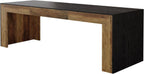 Tribesigns Extra Long Dining Table for 6-8 People, 78.7-Inch Rectangular Kitchen Table with Wooden Tabletop and Legs for Kitchen, Dining Room, Living Room, Heavy Duty, Black+Brown | Wooden Kitchen Table for Dining Room, Living Room, Heavy Duty, Large