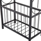Side Table,Narrow End Table for Small Spaces,Snack Couch Table with Holder,Nightstand for Living Room,Bedroom,Office,Bathroom,Balcony (Coffee)