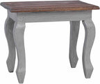 Gecheer 3 Piece Nesting Tables Set, Solid Mahogany Wood Side Tables, Antique Vintage Style End Tables for Living Room, Handmade Sturdy Coffee Table Set with Natural Imperfections, 3 Sizes