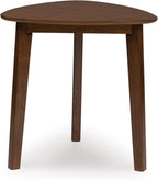 GTU Furniture Casual Acacia Wood Rectangular 3-Piece Coffee Table Set, Cocktail Table with 2 Matching End Tables, Brown Finish for Living Room