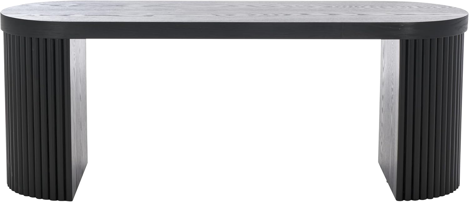 SAFAVIEH Home Collection Enoki Black Oval Top Bench