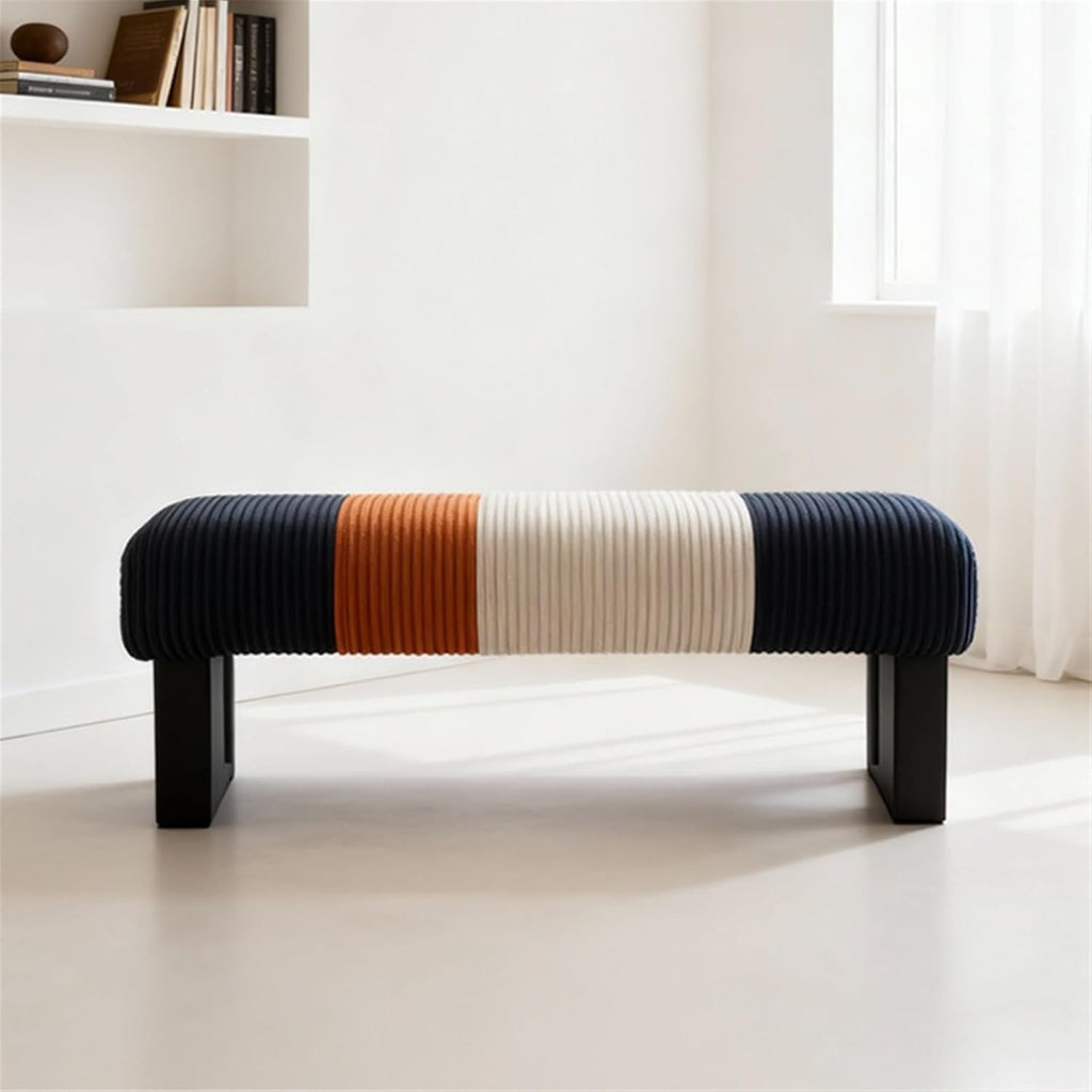 Modern Bed end Bench Bedroom Living Room Dressing Shoe Changing Entryway(Small)