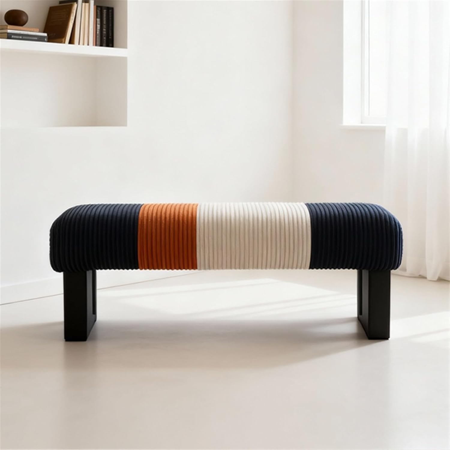 Modern Bed end Bench Bedroom Living Room Dressing Shoe Changing Entryway(Medium)
