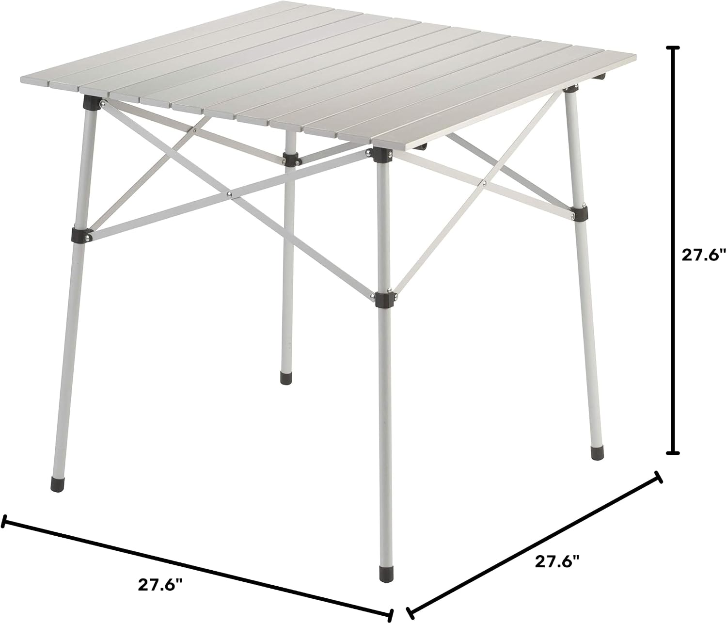 Coleman Outdoor Folding Table, Sturdy Aluminum Camping Table with Snap-Together Design, Seats 4 & Carry Bag Included, Great for Camping, Tailgating, Grilling, Hunting, Outdoor Dining & More