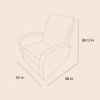 Storkcraft Santa Monica Power Recliner Swivel Glider (Ivory Boucle) – Effortless Electronic Power Recline, USB-A & USB-C Charger